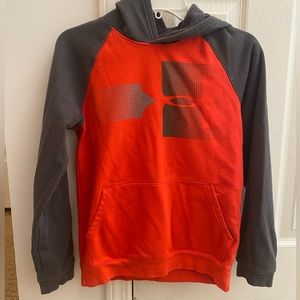 Youth XL Orange Under Armour Hoodie Sweatshirt